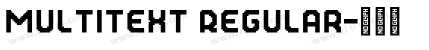 MultiText Regular字体转换
